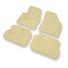 Velour gulvmåtter til Volkswagen Touran I, II Minivan (2003-2015) - beige
