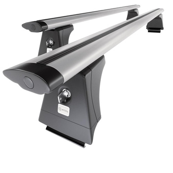 Tagbagagebærer til bil Volvo XC60 SUV (2008-2017) - sølv bagagebærer til taget -