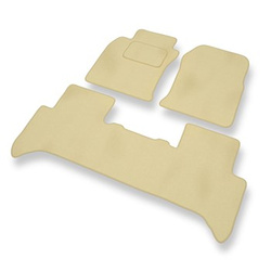 Velour gulvmåtter til Toyota Land Cruiser J120 SUV (2002-2009) - beige