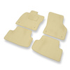 Velour gulvmåtter til Seat Leon III Hatchback, Sportstourer (2013-2020) - beige