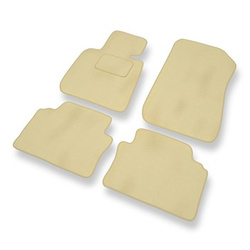 Velour gulvmåtter til BMW 3-serie M3 IV E90 Limousine (2007-2013) - beige