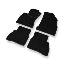 Velour gulvmåtter til Fiat Doblo II Varevogn (2010-2022) - sort