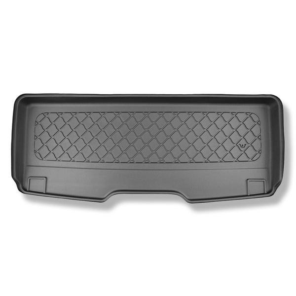 Gulvmåtte til bagagerum Volkswagen Multivan T7 Varevogn (10.2021-....) - Kort akselafstand; bag tredje sæderække; Også til eHybrid PHEV versionen