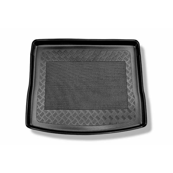 Gulvmåtte til bagagerum Skoda Karoq SUV (11.2017-....) - øverste bagagerum; Med fuldt reservehjul; bevægeligt gulv i øverste position