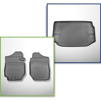 Bagagerumsmåtte og bilmåttesæt TPE skræddersyet til: Suzuki Jimny II GJ SUV (10.