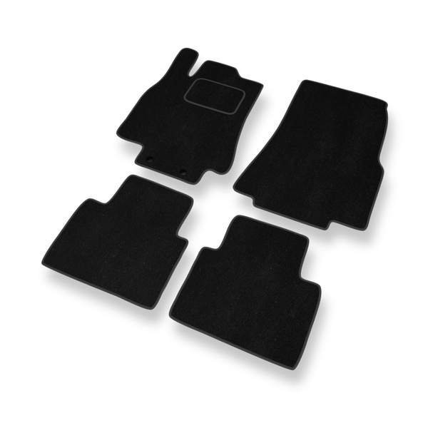 Velour gulvmåtter til Mercedes-Benz A-Klasse W169 Hatchback (2004-2012) - sort