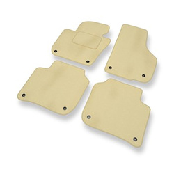 Velour gulvmåtter til Skoda Superb II Stationcar, Liftback (2008-2015) - beige