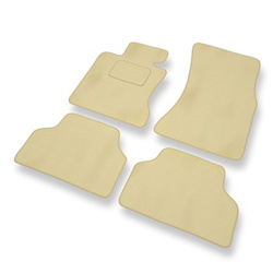 Velour gulvmåtter til BMW 5-serie M5 IV E60 Limousine (2005-2010) - beige