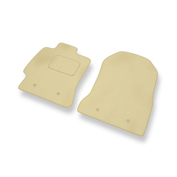 Velour gulvmåtter til Subaru BRZ Coupé (2012-2020) - beige