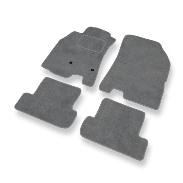 Velour gulvmåtter til Renault Megane III Coupé, Grandtour, Hatchback (2008-2016) - grå