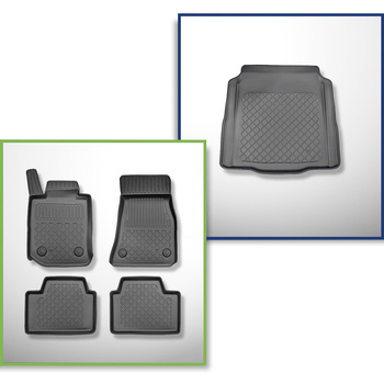 Bagagerumsmåtte og bilmåttesæt TPE skræddersyet til: BMW 3-serie G20, M3 G80 Lim