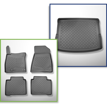 Bagagerumsmåtte og bilmåttesæt TPE skræddersyet til: Kia Niro II (SG2) Crossover
