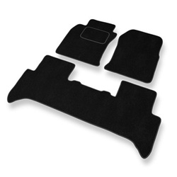 Velour gulvmåtter til Toyota Land Cruiser J120 SUV (2002-2009) - sort