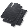 Gummigulvmåtter til biler Dacia Duster II SUV (2017-2024) - sort - 4 stk.