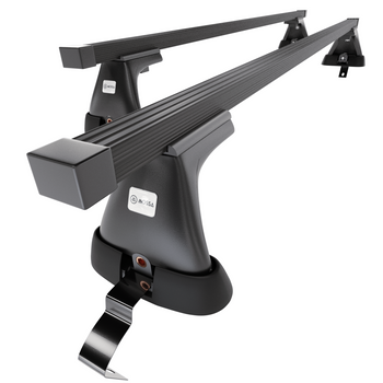 Tagbagagebærer til bil Fiat Grande Punto Hatchback (2005-2010) - sort bagagebære