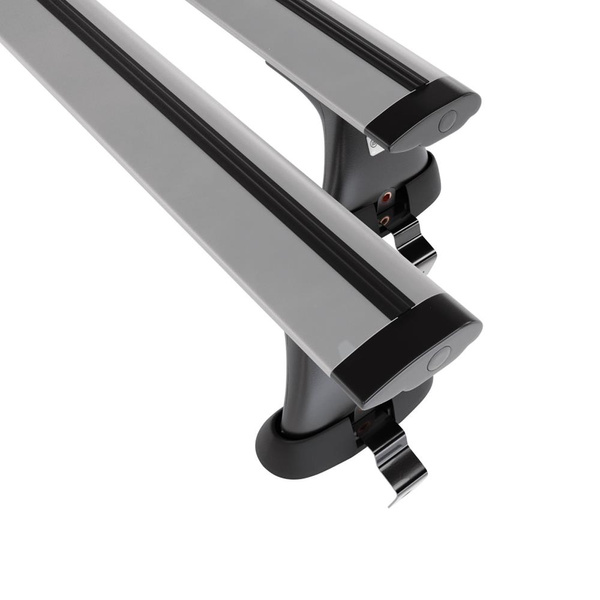 Tagbagagebærer til bil Alfa Romeo Giulietta Hatchback (2010-2020) - sølv bagagebærer til taget - lastholder - tagholder - uden monteringselementer - Aluminium