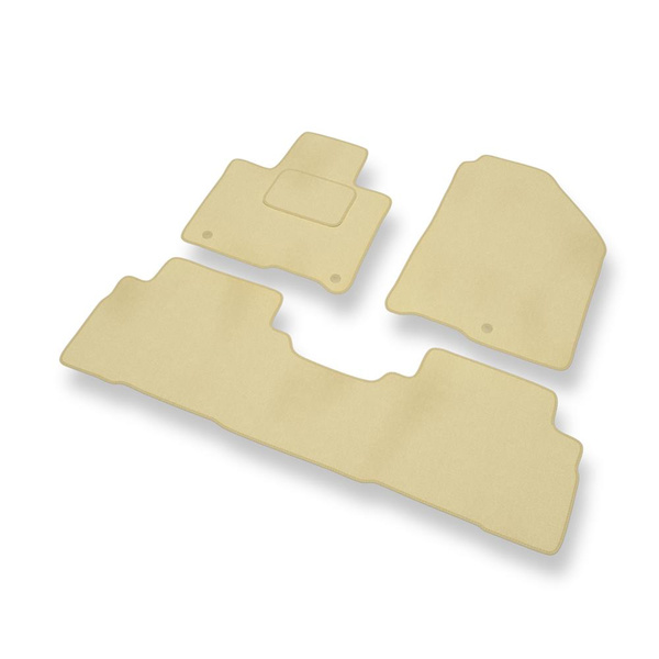 Velour gulvmåtter til Kia Sorento III SUV (2014-2020) - beige