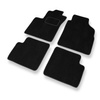Velour gulvmåtter til Fiat 500 Hatchback (2007-2012) - sort