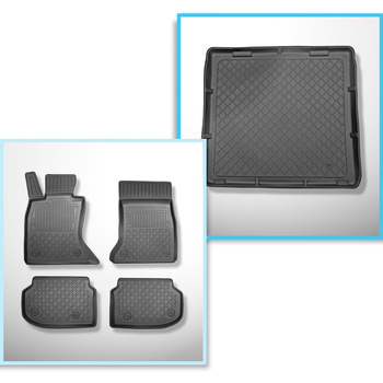 Bagagerumsmåtte og bilmåttesæt TPE skræddersyet til: BMW 5-serie F11 Touring (06
