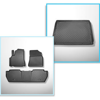 Bagagerumsmåtte og bilmåttesæt TPE skræddersyet til: Citroen Berlingo II Varevog