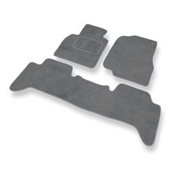 Velour gulvmåtter til Toyota Land Cruiser J100 SUV (1998-2007) - grå