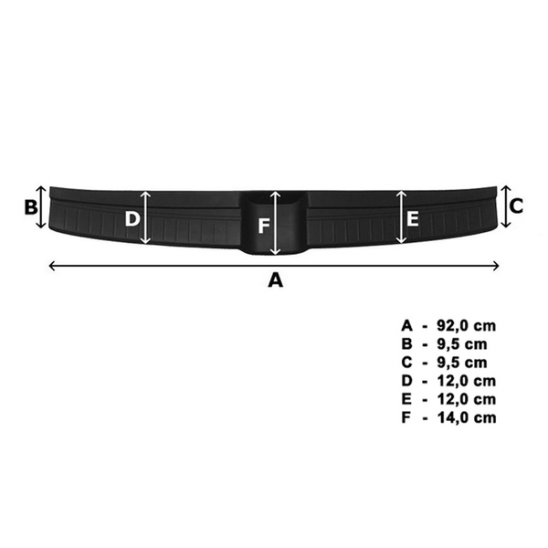 Sort bagkofangerafdækning til Hyundai i20 III Hatchback (5 døre) - (2020-....)