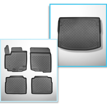 Bagagerumsmåtte og bilmåttesæt TPE skræddersyet til: Suzuki SX4 S-Cross Hybrid C