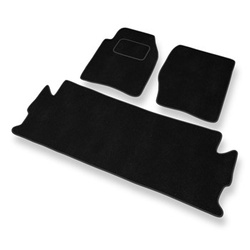 Velour gulvmåtter til Land Rover Discovery II SUV (1998-2004) - sort