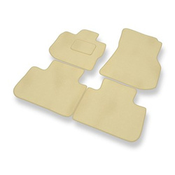 Velour gulvmåtter til BMW X3 SAV (2018-2024) - beige