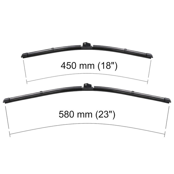 Vinduesviskere til forruden til Alfa Romeo 159 Sedan, Sportwagon (06.2005-12.2011) - Flad viskerblade