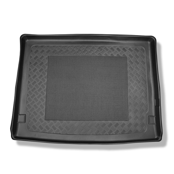 Gulvmåtte til bagagerum Volkswagen Multivan T6 L2 Varevogn (06.2015-2021) - lang akselafstand; bag tredje sæderække; Gulvbelægning størrelse 124 cm, bredde x 100 cm længde