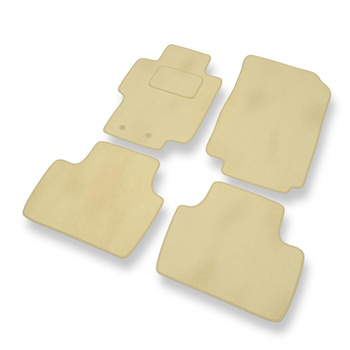 Velour gulvmåtter til Honda Accord VII Coupé, Sedan, Tourer (2003-2007) - beige