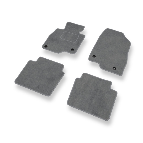 Velour gulvmåtter til Mazda 6 III Stationcar, Sedan (2012-....) - grå