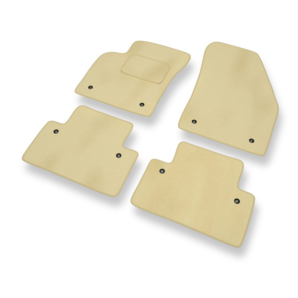 Velour gulvmåtter til Volvo C70 II Cabriolet (2006-2014) - beige