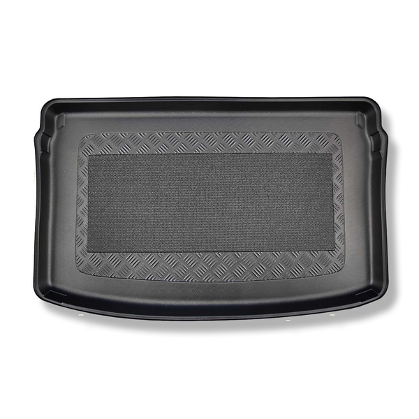Gulvmåtte til bagagerum Volkswagen Polo VI 2G AW Hatchback (10.2017-....) - øverste bagagerum; bevægeligt gulv i øverste position