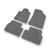 Velour gulvmåtter til Peugeot 407 Coupé, Sedan, SW (2004-2011) - grå