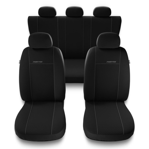 Universelle sædebetræk til biler til Volkswagen Passat B4, B5, B6, B7, B8, B9 (1993-....) - sort