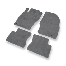 Velour gulvmåtter til Opel Corsa D Hatchback (2006-2014) - grå