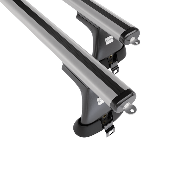 Tagbagagebærer til bil Mercedes-Benz S-Klasse W220 Limousine (1999-2005) - sølv bagagebærer til taget - lastholder - tagholder - uden monteringselementer - Aluminium