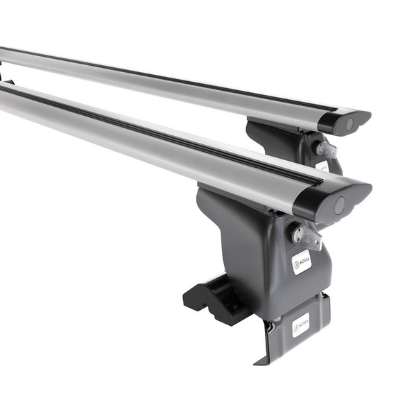 Tagbagagebærer til bil Nissan Juke mk I (F15) SUV (2010-2019) - sølv bagagebærer til taget - lastholder - tagholder - uden monteringselementer - Aluminium