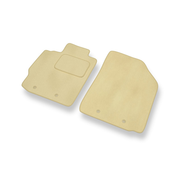 Velour gulvmåtter til Toyota Yaris II Hatchback, Sedan (2005-2010) - beige