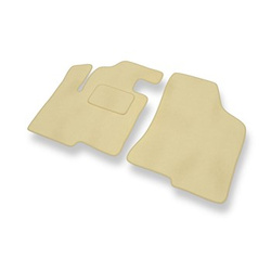 Velour gulvmåtter til Hyundai Santa Fe II SUV (2006-2012) - beige