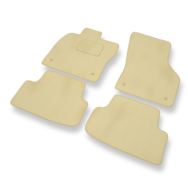 Velour gulvmåtter til Seat Leon III Hatchback, Sportstourer (2013-2020) - beige