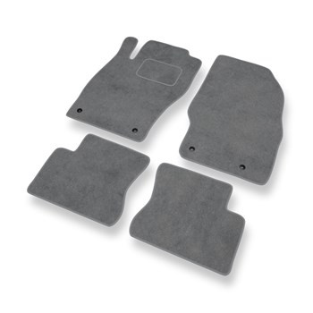 Velour gulvmåtter til Opel Corsa D Hatchback (2006-2014) - grå