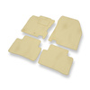 Velour gulvmåtter til Nissan Qashqai II Crossover (2013-2021) - beige