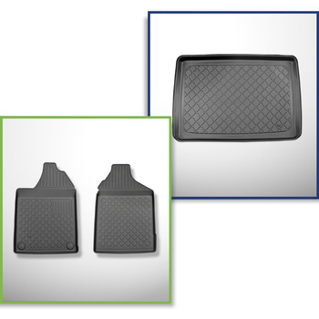 Bagagerumsmåtte og bilmåttesæt TPE skræddersyet til: Aixam City Hatchback (10.20