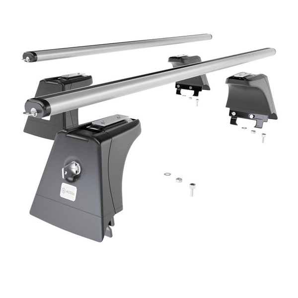 Tagbagagebærer til bil Opel Vectra C Hatchback (2002-2008) - sølv bagagebærer til taget - lastholder - tagholder - Monteringspunkter - Aluminium