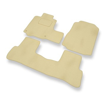 Velour gulvmåtter til Honda CR-V III SUV (2007-2012) - beige