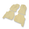 Velour gulvmåtter til Nissan Terrano I SUV (1993-2000) 5 døre - beige