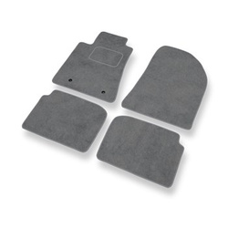Velour gulvmåtter til Toyota Avensis II Stationcar, Liftback, Sedan (2003-2008) - grå